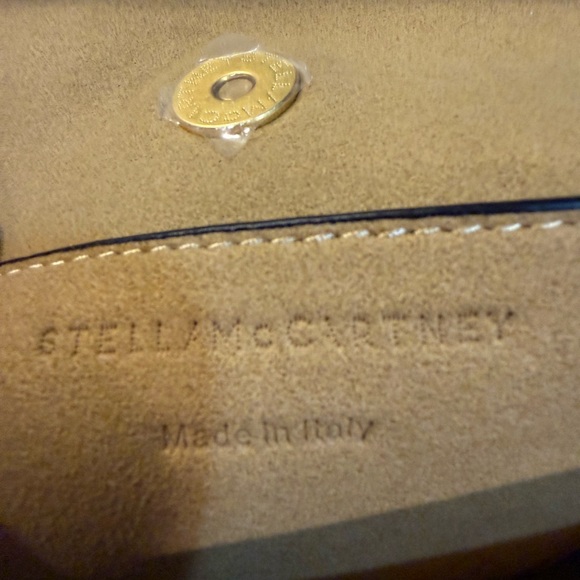 Stella McCartney Frayme Black, Gold and Silver Vegan Leather Shoulder Bag - Picture 9 of 14